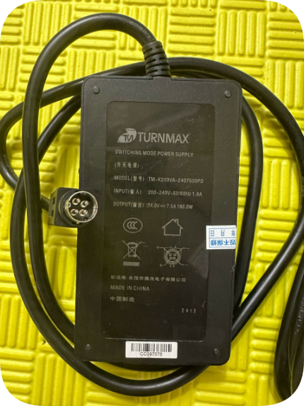 *Brand NEW*TURNMAX TM-K200VA-240750DPD Switching 24.0V 7.5A 180W 4-Pin Round Aviation Connector Power Adapter